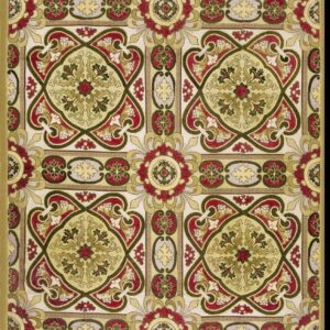 Ivory Beige Cream White English Needlepoint Interlocking Quatrefoil Design Wool Carpet by Rugs On Net