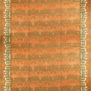 Colorful floral patterned antique rug