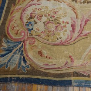 Elegant vintage floral patterned carpet