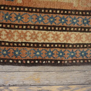 Close-up of the border pattern on the Kilim rug by Rugs On Net. by Rugs On Net