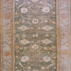 Light Gray Color Antique 19th Century Persian Ziegler Sultanabad Carpet by Rugs On Net