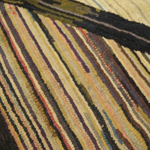Close-up of a colorful striped rag rug texture by Rugs On Net