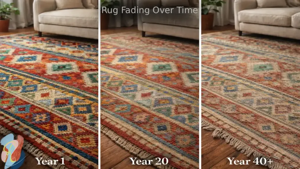 Rug fading over time by rugs on net