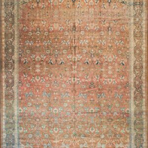 Rugs On Net Fine Oversized Antique Rustic Persian Tabriz Haji Jalili Rug Carpet