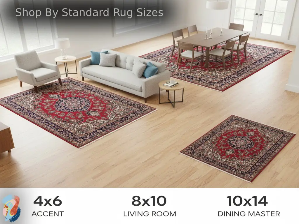 Shop by standard rug sizes at rugs on net