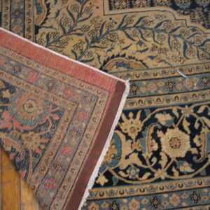 Close-up showing the detailed border and field of the Persian rug by Rugs On Net. by Rugs On Net