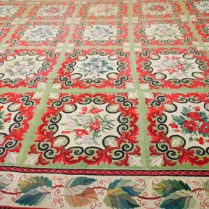 Close-up view of the floral tapestry rug design by Rugs On Net. by Rugs On Net