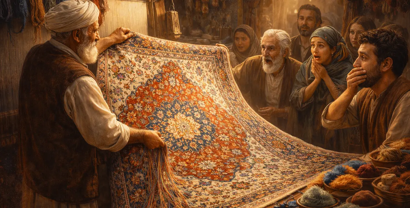 The master weaver's great reveal by rugs on net