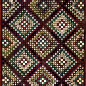 Vintage 1930 American USA Hooked Wool Rug Featuring a Narrow Solid Border and Rust Red Tones Carpet by Rugs On Net