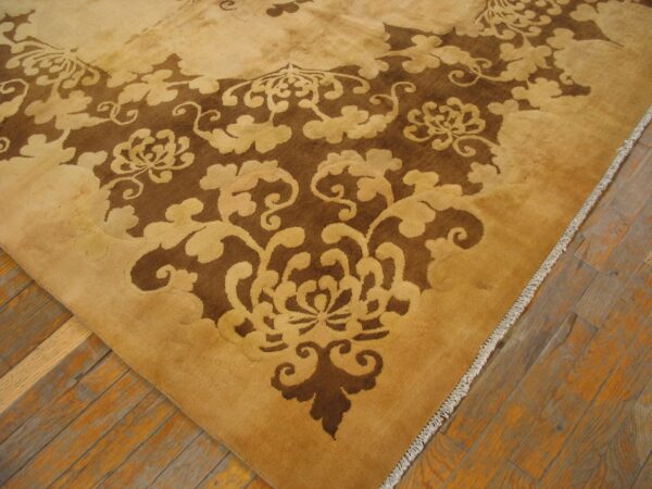 Antique chinese, art deco rug 8'9" x 11'4"