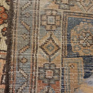 Close-up view of the woven texture and geometric patterns in the Tribal Kilim Rug by Rugs On Net. by Rugs On Net