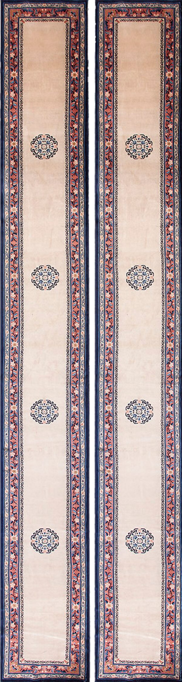 Vintage 1980s pair of chinese peking carpets