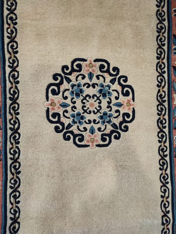 Vintage 1980s pair of chinese peking carpets