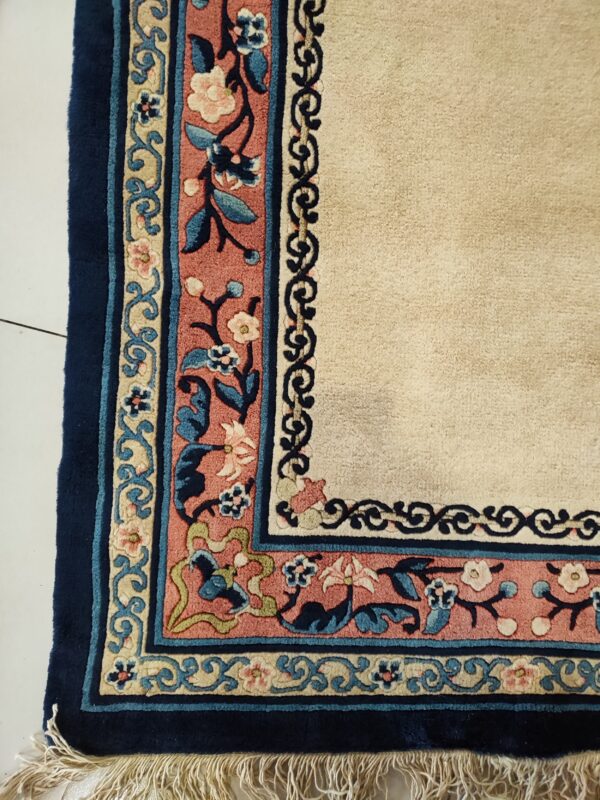 Vintage 1980s pair of chinese peking carpets