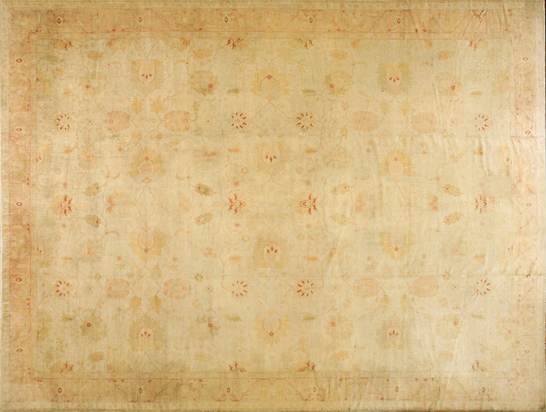 Antique large borlou turkish knotted rug