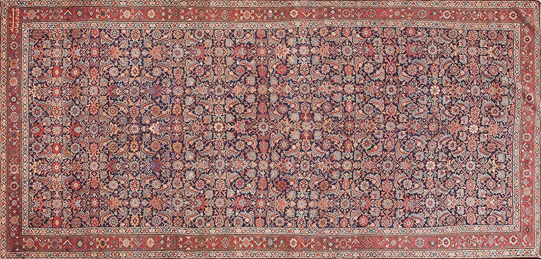 Antique n. W. Persian persian blue 1814 rug
