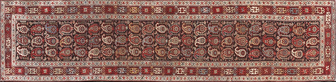 Antique n. W. Persian knotted rug