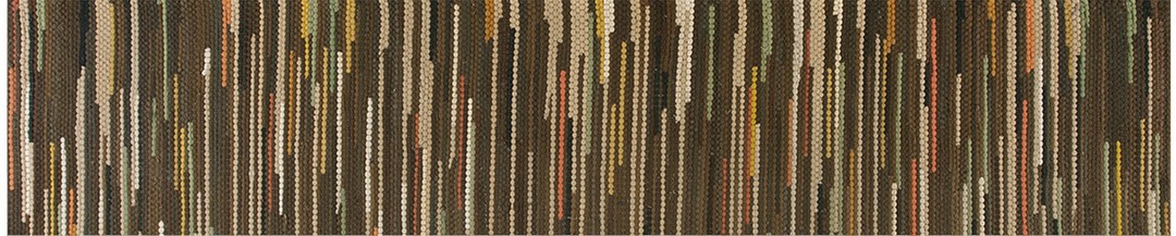 Stripped antique braided american brown color hallway runner rug