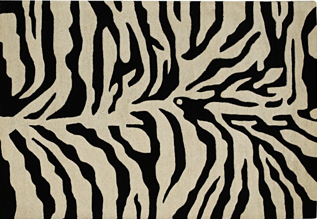 Cassandra elegant black hand tufted wool rug