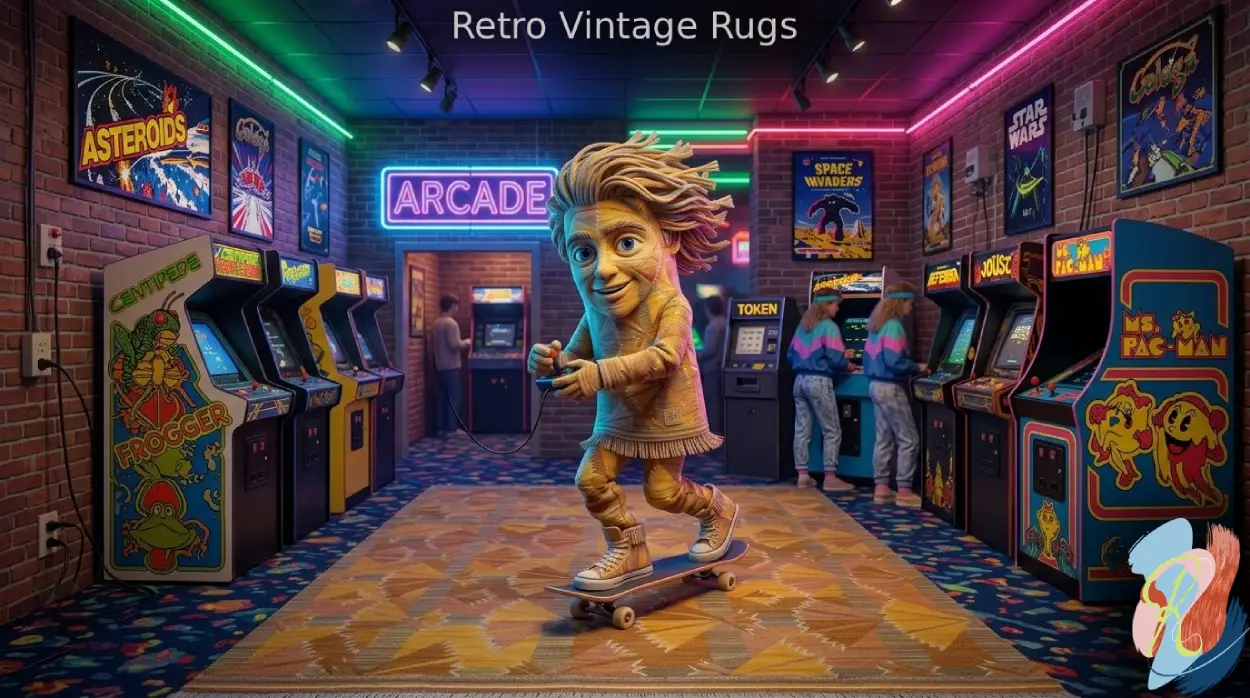 Retro Vintage Rugs and Carpets by RugsOnNet