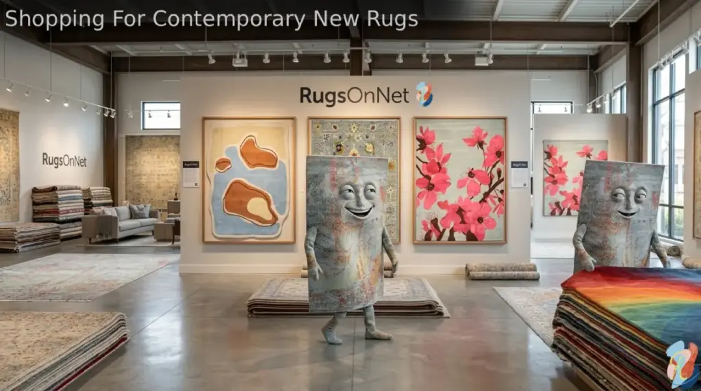 Shopping For Contemporary New Rugs At RugOnNet