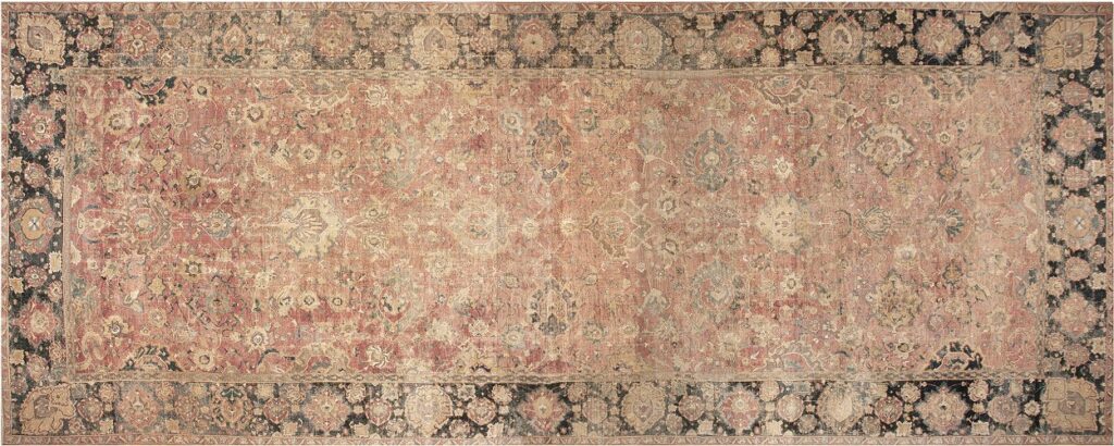 Antique 18th Century Safavid Persian Isfahan Rug by RugsOnNet
