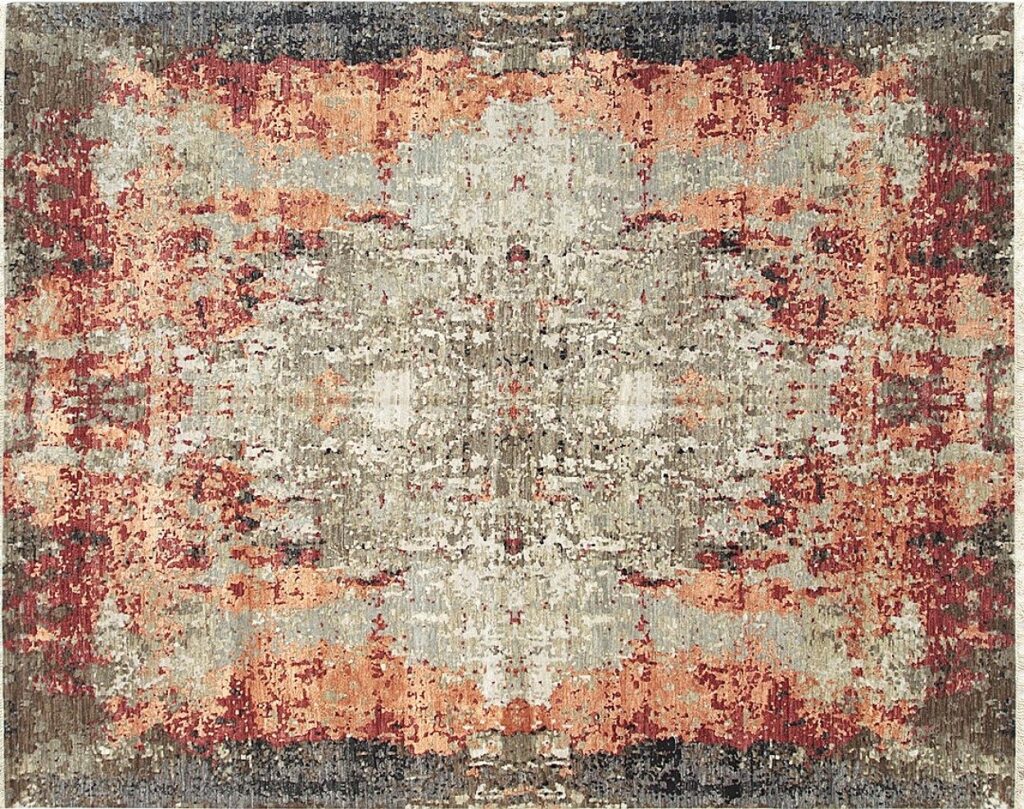 Contemporary  Expressionist Abstract New Rug by RugsOnNet
