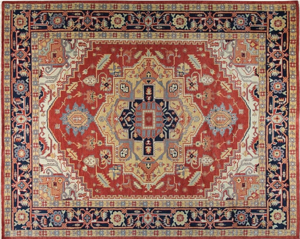 New Persian Heriz Serapi Inspired Contemporary Revival Rug by RugsOnNet