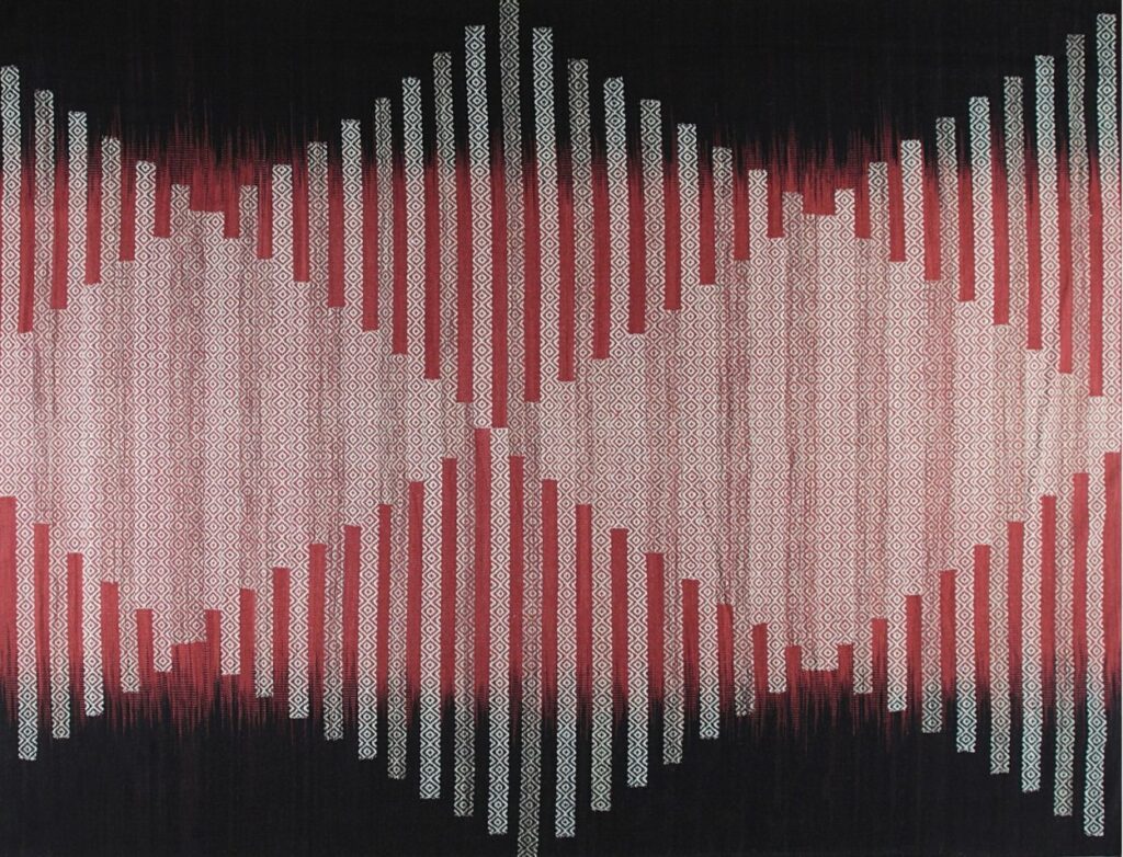 New Scandinavian Flatweave Influence Geometric Kilim Rug by RugsOnNet