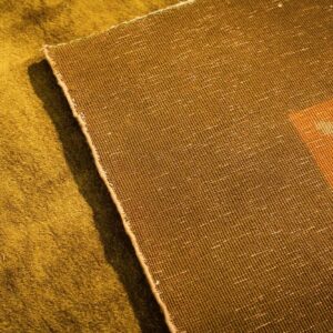 Antique Chinese Art Deco Carpet 11'×15'7" Green Field, Asymmetric Floral, 1920s - detail view 10