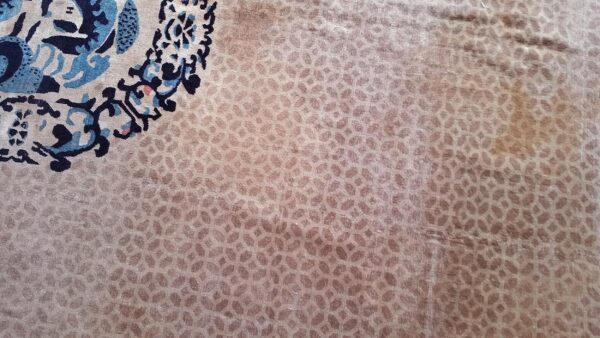 Antique chinese rug, hand-knotted wool, chinese decorative tradition - detail view 5