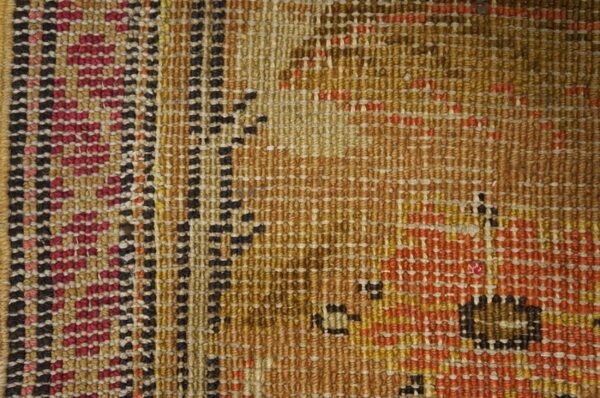 Antique english axminster carpet 12'×14' camel & ivory, mughal-inspired design, mid-18th century, circa 1750 2 Antique english axminster carpet 12'×14' camel & ivory, mughal-inspired design, mid-18th century, circa 1750 - detail view 1