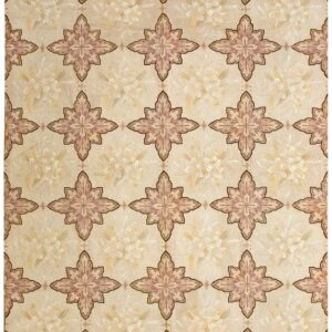 Antique French Needlepoint Carpet 7'4"×12'4" Ivory & Burgundy, Wool & Silk, Circa 1880