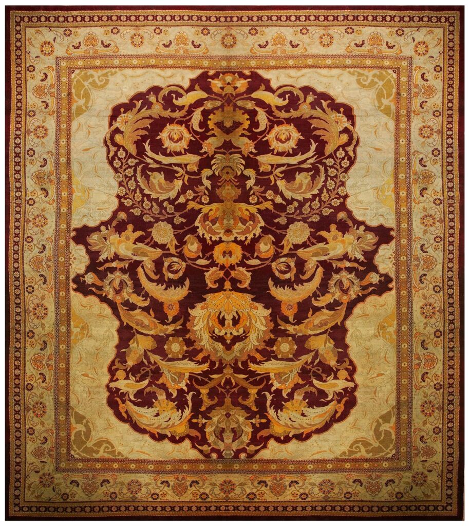 Antique Indian Amritsar Carpet 18'10