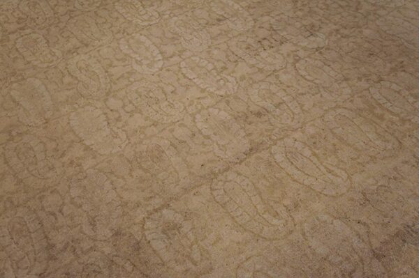 Antique indian amritsar rug, hand-knotted wool, punjab - detail view 3