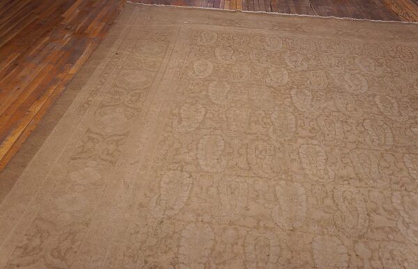 Antique indian amritsar rug, hand-knotted wool, punjab - detail view 4