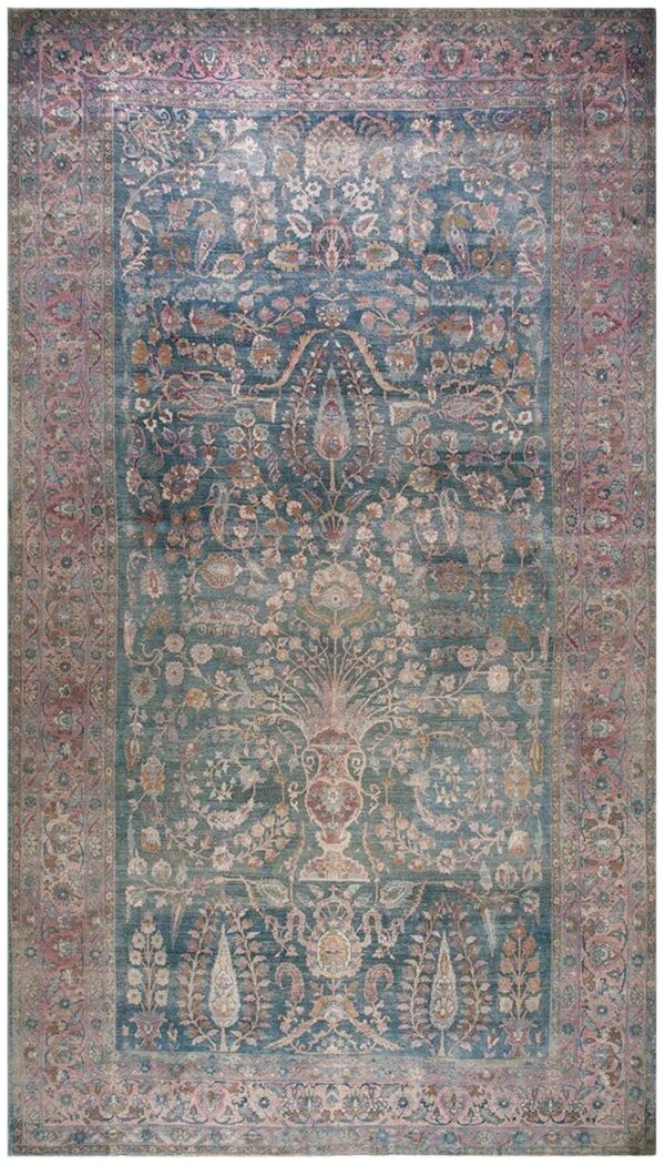 Antique n. E. Persian khorassan moud carpet, early 20th century, hand-knotted wool