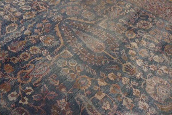 Antique n. E. Persian khorassan moud carpet, early 20th century, hand-knotted wool - detail view 14