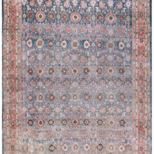 Antique Persian Bijar Rug 9'Ã—14' Hand-Woven Wool, Densely Packed