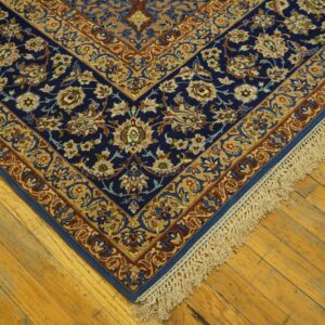 Antique Persian Isfahan Rug 10'Ã—13'10" Hand-Knotted, Central Persia - detail view 5