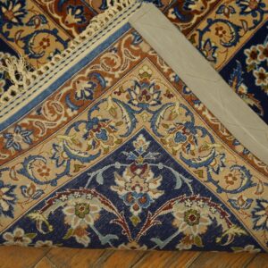 Antique Persian Isfahan Rug 10'Ã—13'10" Hand-Knotted, Central Persia - detail view 6