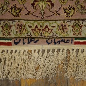 Antique Persian Isfahan Rug 3'5"Ã—5'3" Hand-Knotted, Central Persia - detail view 6