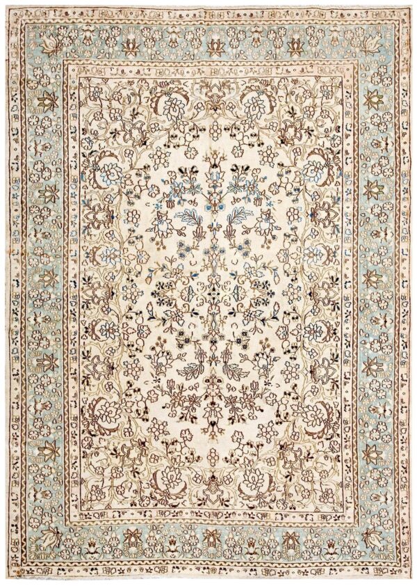 Antique persian kerman rug, hand-knotted wool, southeastern persia