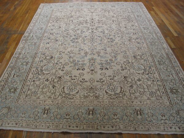 Antique persian kerman rug, hand-knotted wool, southeastern persia - detail view 2