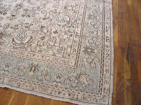 Antique persian kerman rug, hand-knotted wool, southeastern persia - detail view 3