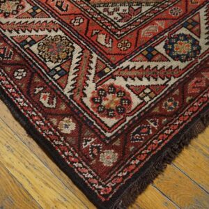 Antique Persian Kurdish Rug, Hand-Knotted Wool - detail view 1