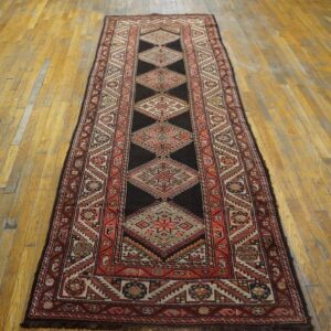Antique Persian Kurdish Rug, Hand-Knotted Wool - detail view 2