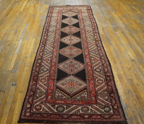 Antique persian kurdish rug, hand-knotted wool - detail view 2