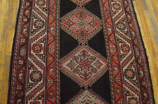 Antique persian kurdish rug, hand-knotted wool - detail view 3