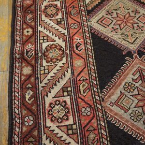 Antique Persian Kurdish Rug, Hand-Knotted Wool - detail view 4